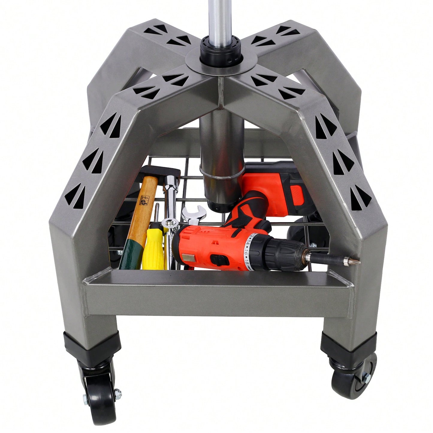 Pneumatic 360 Degree Swivel Mechanics Rolling Creeper Seat Heavy Duty Rolling Mechanics Stool Shop Stool With Casters