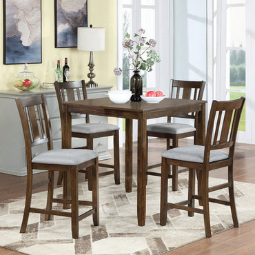 Set Of 4, Counter Height Chairs With Padded Seats For Dining Room