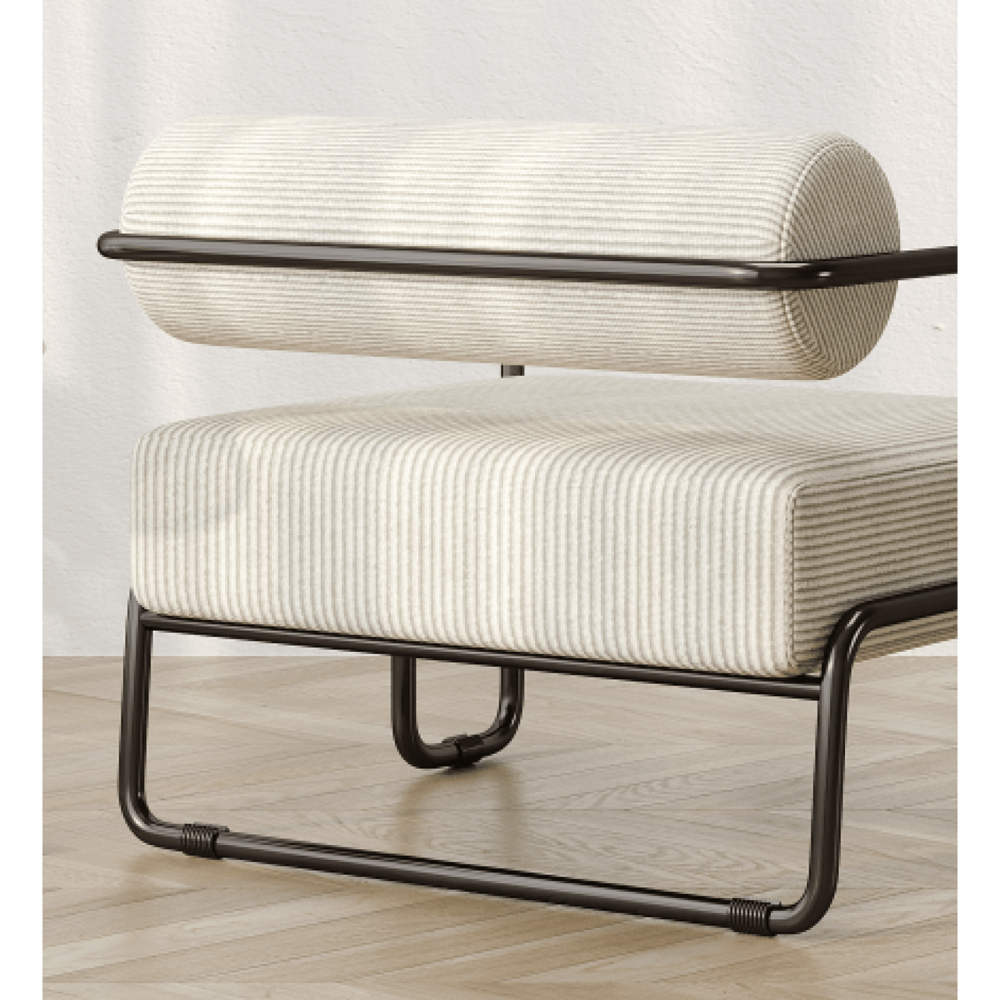 Comfortable Ergonomic Accent Chair with Ottoman for Living Room Bedroom Office Easy Assembly