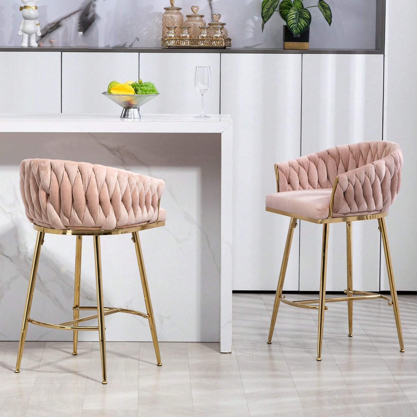 26" Counter Height Bar Stools Set Of 2