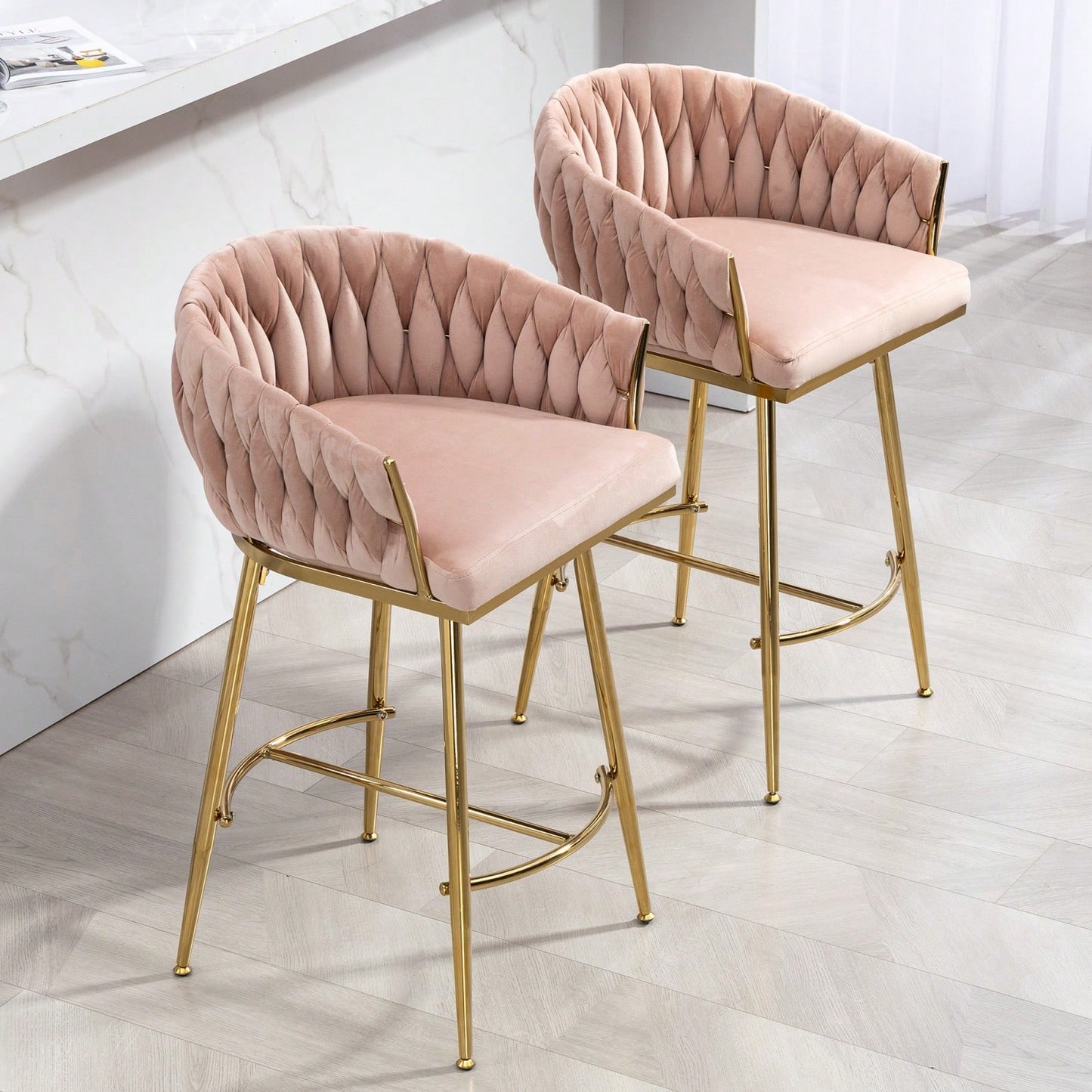 26" Counter Height Bar Stools Set Of 2