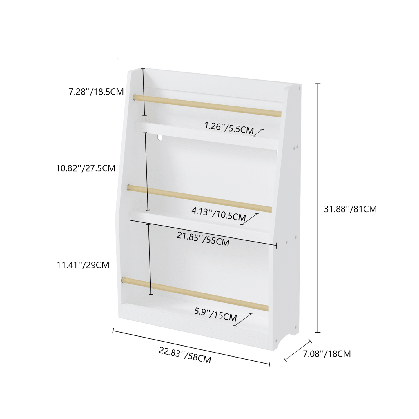 3 Tier Kids Book Shelf Helps Keep Bedrooms, Playrooms, And Classrooms Organized