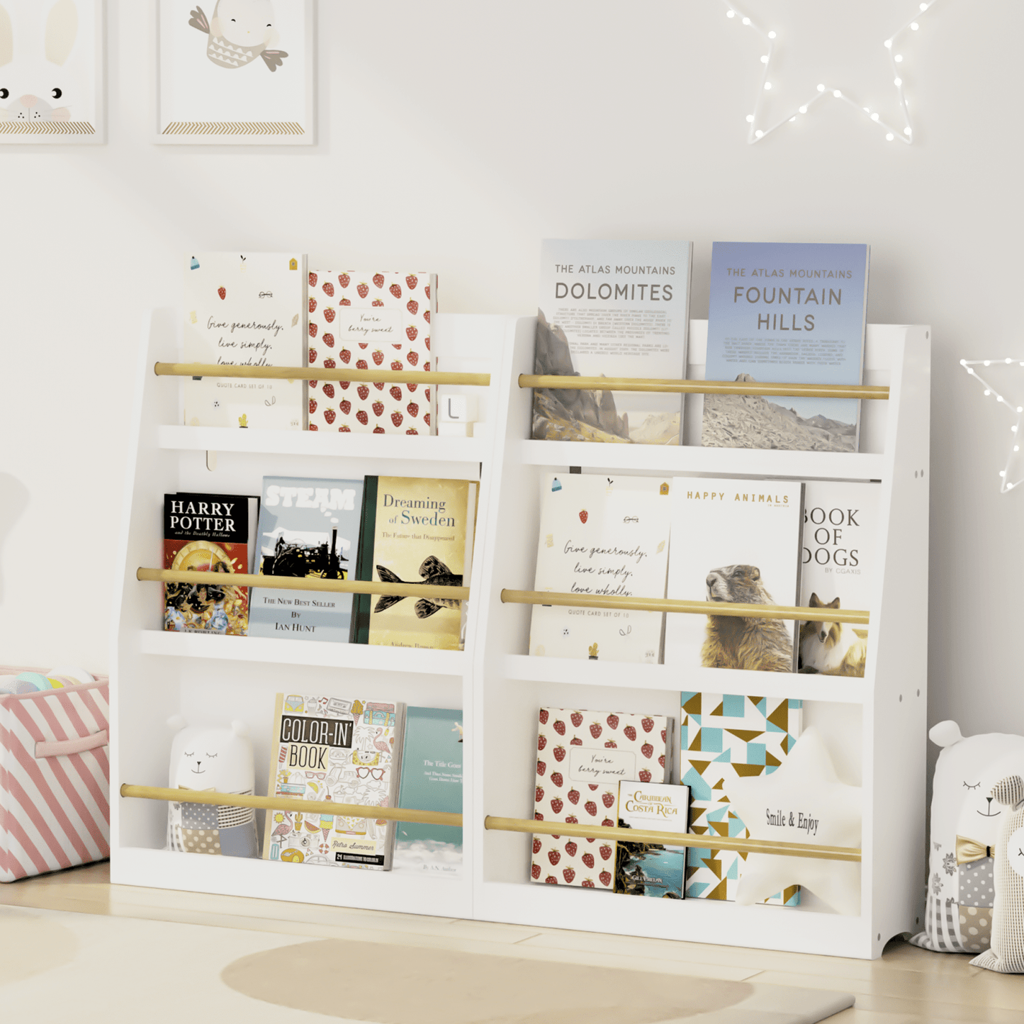 3 Tier Kids Book Shelf Helps Keep Bedrooms, Playrooms, And Classrooms Organized