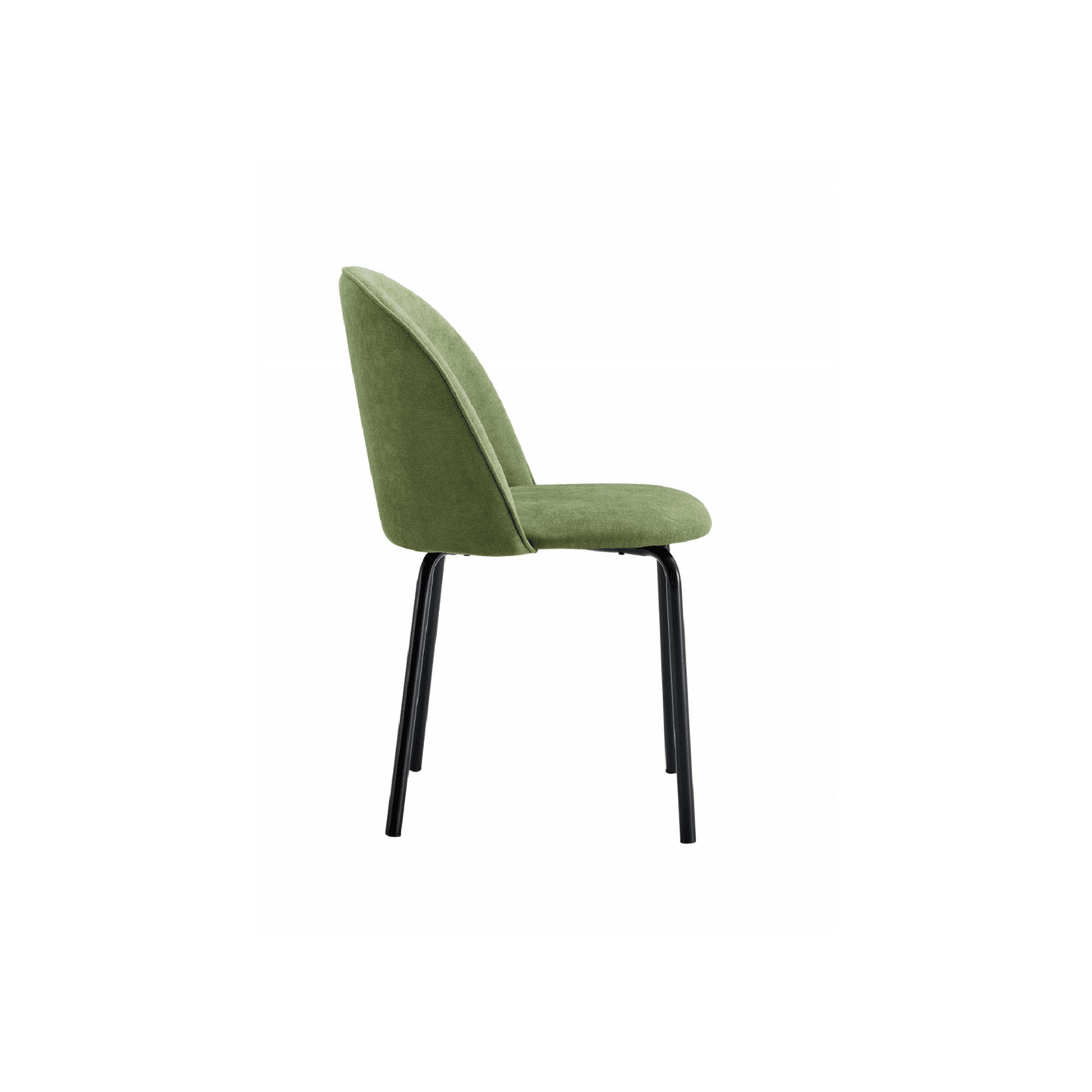 Stylish Upholstered Dining Chairs Set of 2 with Comfortable Backrest and Soft Cushions for Living Room Kitchen Cafe