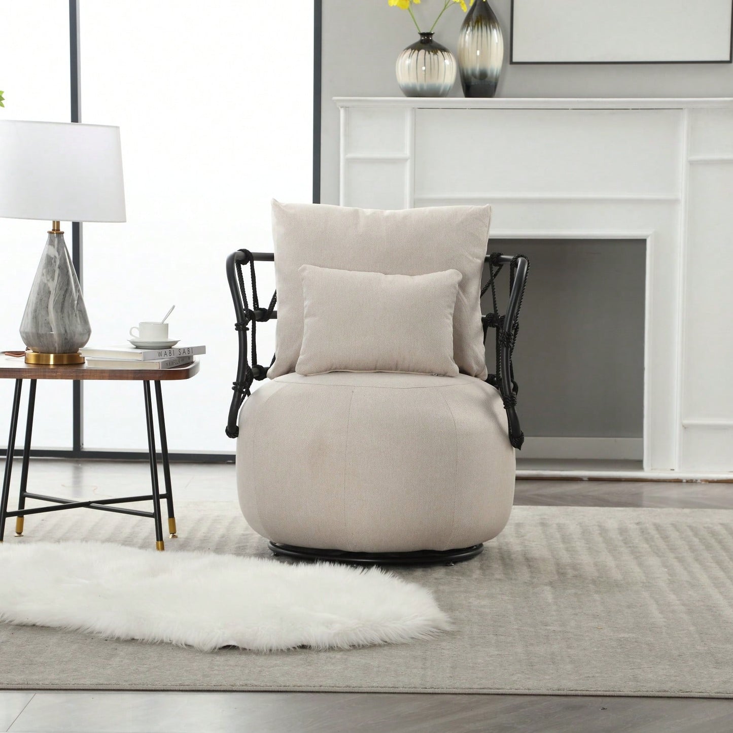 Stylish Velvet Accent Chair with Metal Legs Tufted Design Comfortable Deep Seat for Living Room Bedroom Office 250lb Capacity