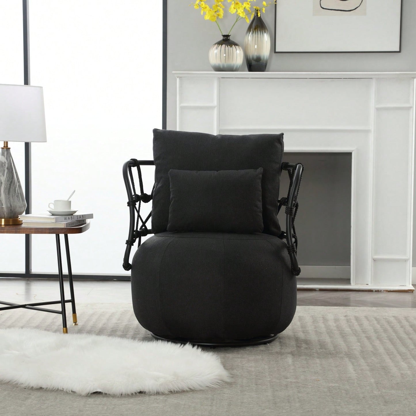 Stylish Velvet Accent Chair with Metal Legs Tufted Design Comfortable Deep Seat for Living Room Bedroom Office 250lb Capacity