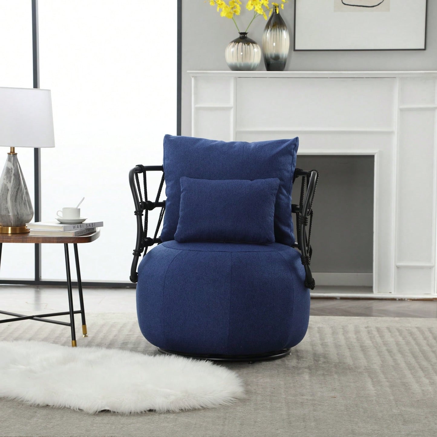 Stylish Velvet Accent Chair with Metal Legs Tufted Design Comfortable Deep Seat for Living Room Bedroom Office 250lb Capacity