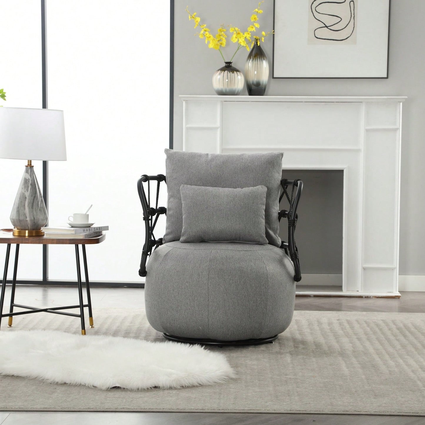 Stylish Velvet Accent Chair with Metal Legs Tufted Design Comfortable Deep Seat for Living Room Bedroom Office 250lb Capacity