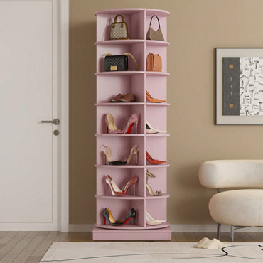 360-Degree Rotating Shoe Cabinet