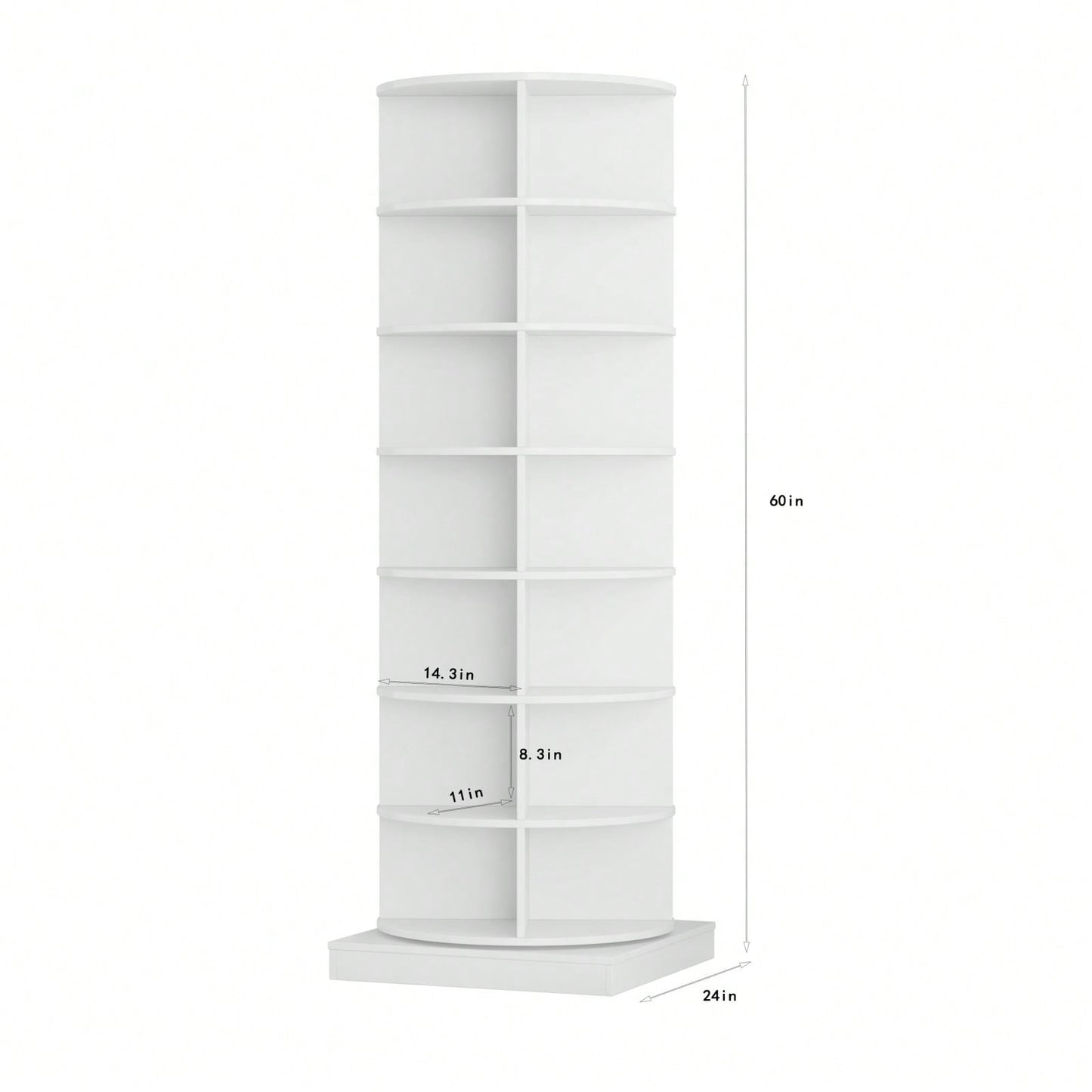 360-Degree Rotating Shoe Cabinet