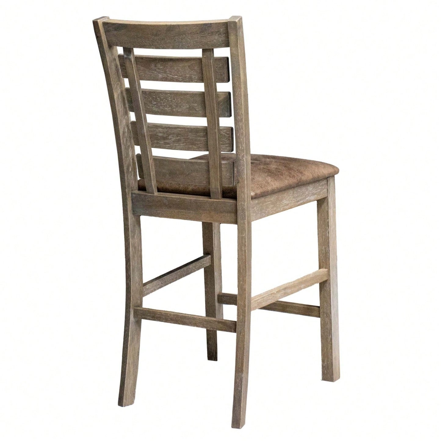Rustic Farmhouse Dining Counter Chairs (Set Of 2)
