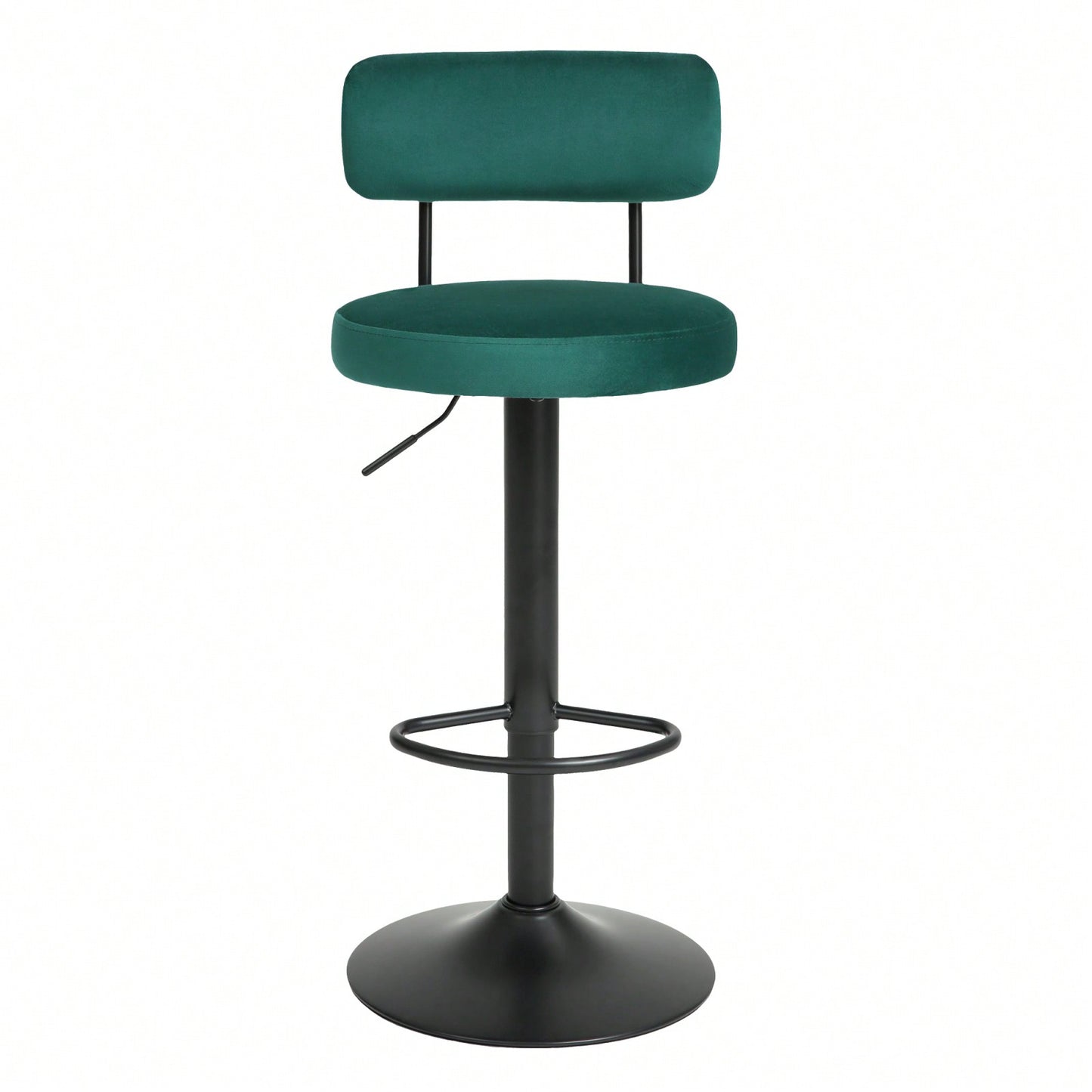 Modern Bar Stools Set Of 2, Upholstered Counter Height Bar Stools,Adjustable Bar Stool 24.5-30.5", Swivel Counter Stools For Kitchen Home