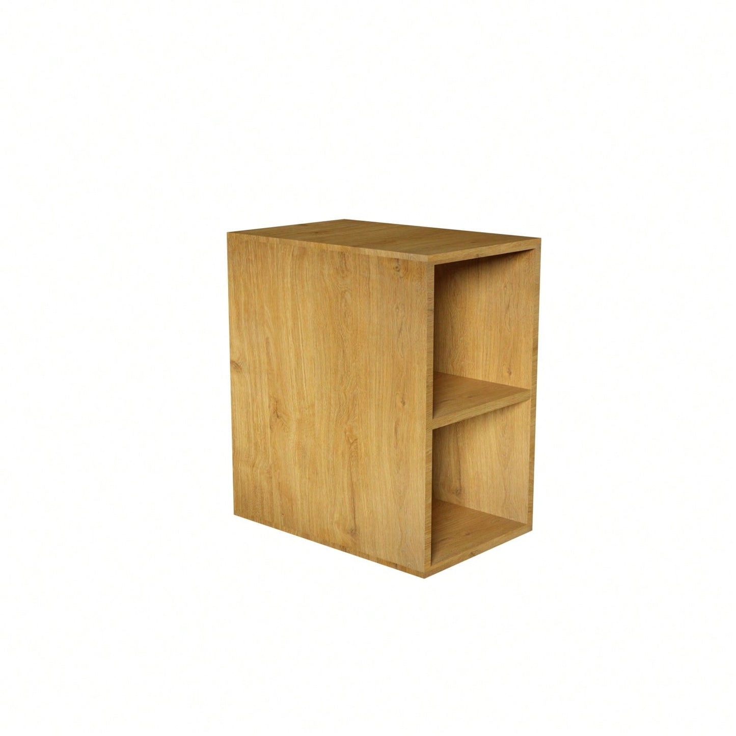 Rustic Wall Mounted Bathroom Storage Cabinet With Two Open Shelves For Small Spaces, Easy Access Organization