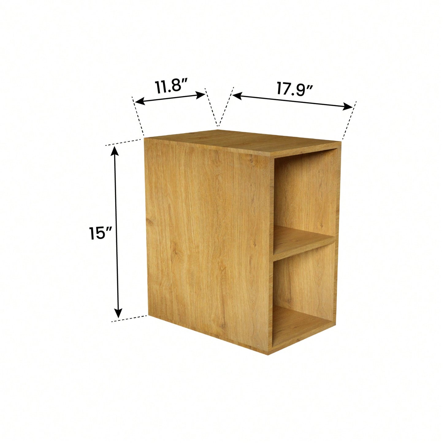 Rustic Wall Mounted Bathroom Storage Cabinet With Two Open Shelves For Small Spaces, Easy Access Organization