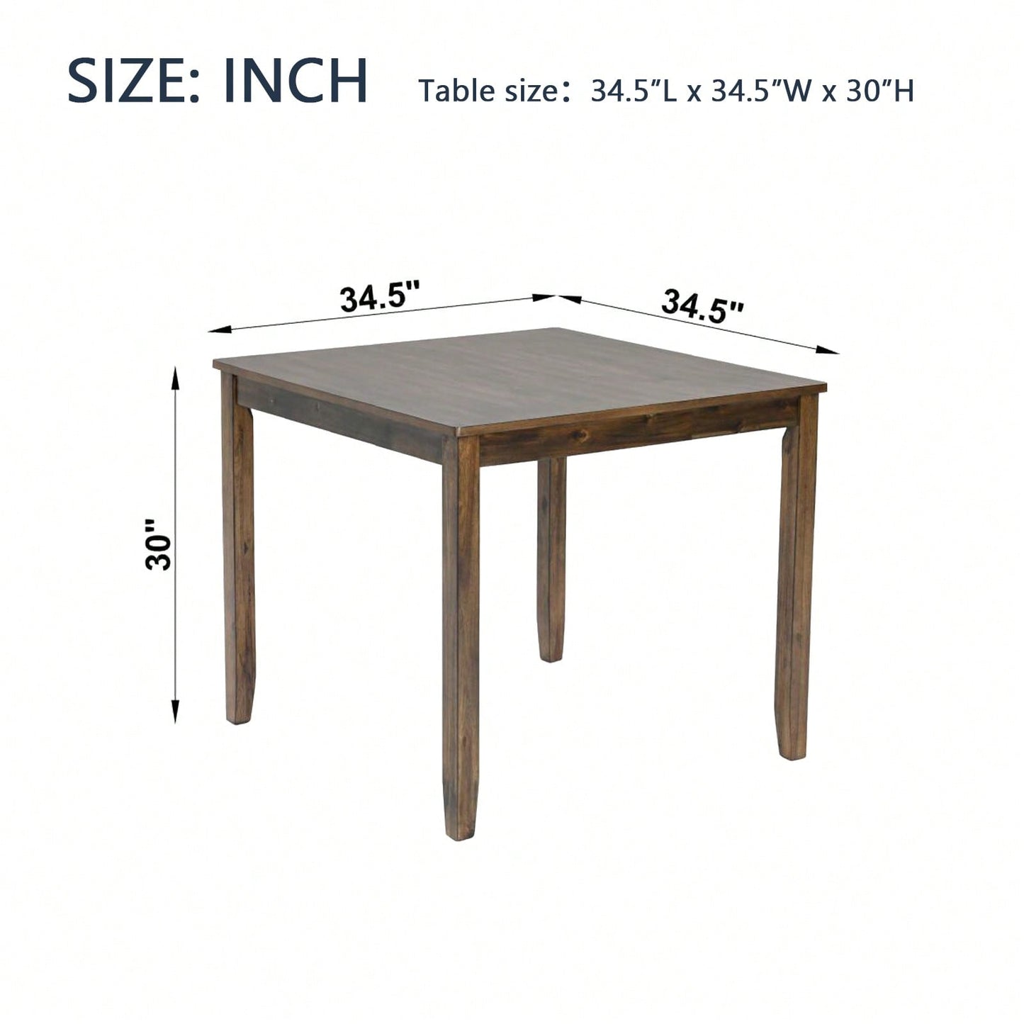 Stylish Square Dining Table For Small Spaces, Only The Table