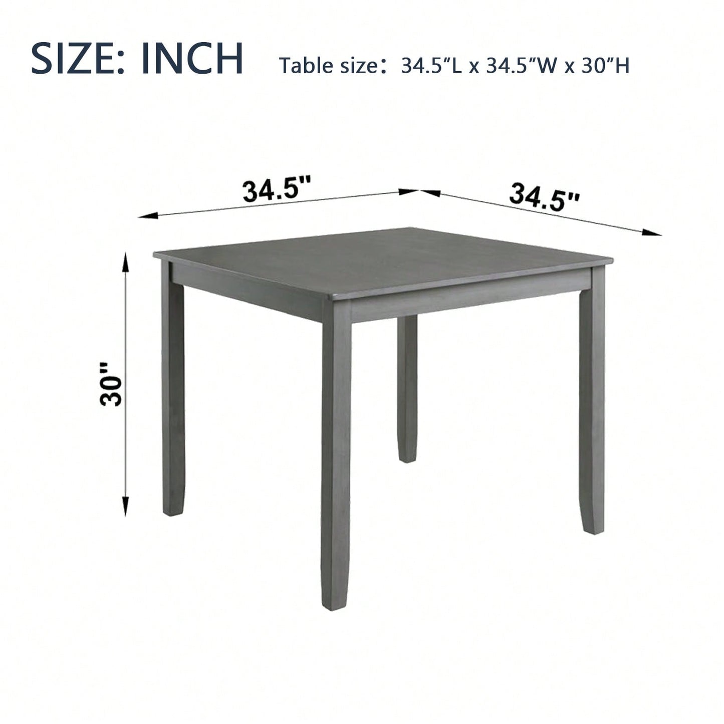 Stylish Square Dining Table For Small Spaces, Only The Table