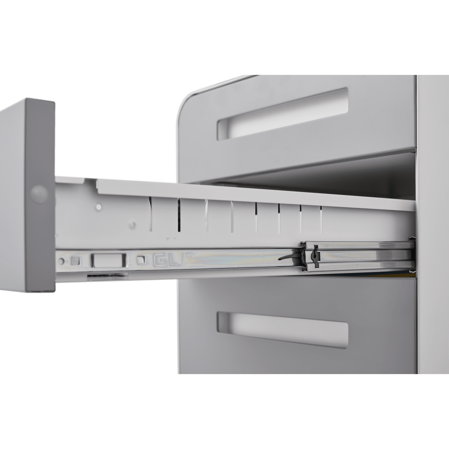 Mobile Rolling File Cabinet with Lock 3 Drawer Under Desk Storage for Legal Letter A4 Files Anti-Tilt Design