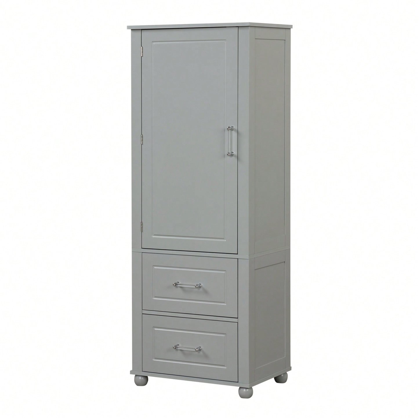 Freestanding Tall Bathroom Storage Cabinet with Adjustable Shelves and Drawers Anti-Tip Device Easy Assembly