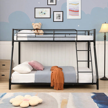 Metal Bunk Bed In Black