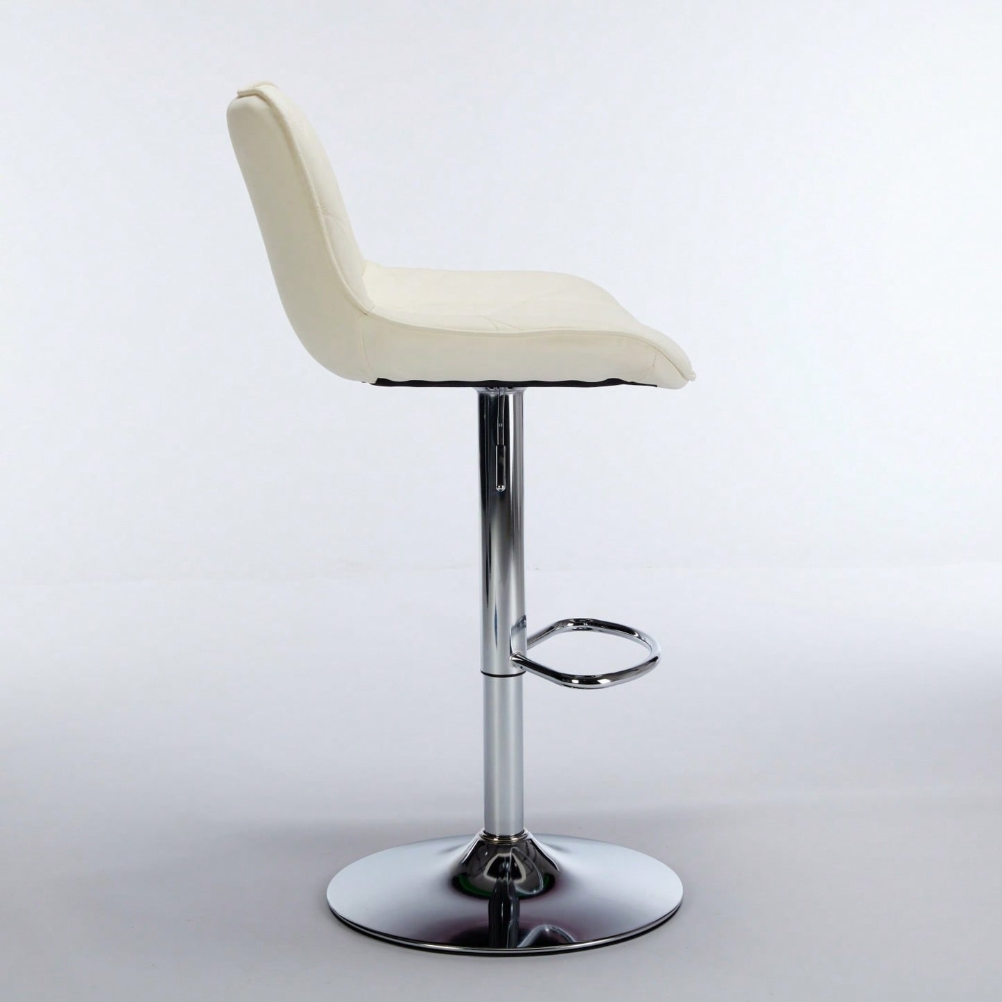 Adjustable Swivel Bar Stools Set of 2 with Back Support Ergonomic Design for Kitchen Island Pub 25-33 Inch Seat Height