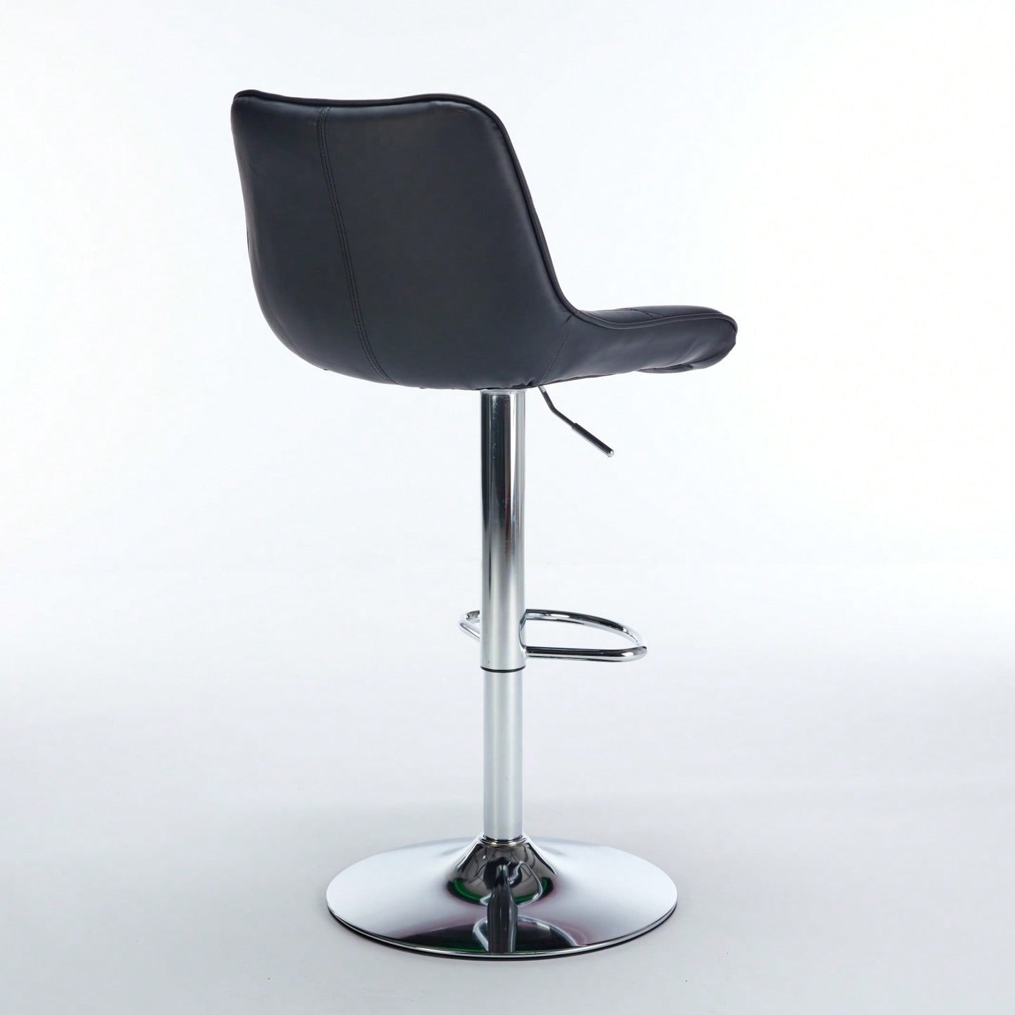 Adjustable Swivel Bar Stools Set of 2 with Back Support Ergonomic Design for Kitchen Island Pub 25-33 Inch Seat Height