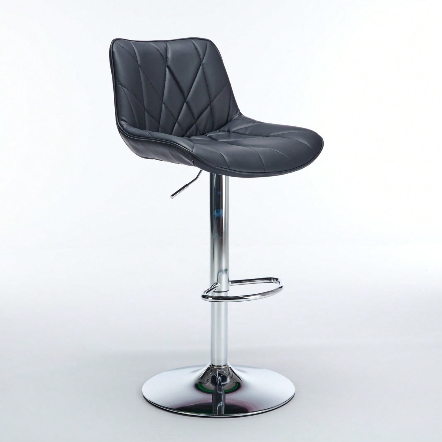 Adjustable Swivel Bar Stools Set of 2 with Back Support Ergonomic Design for Kitchen Island Pub 25-33 Inch Seat Height