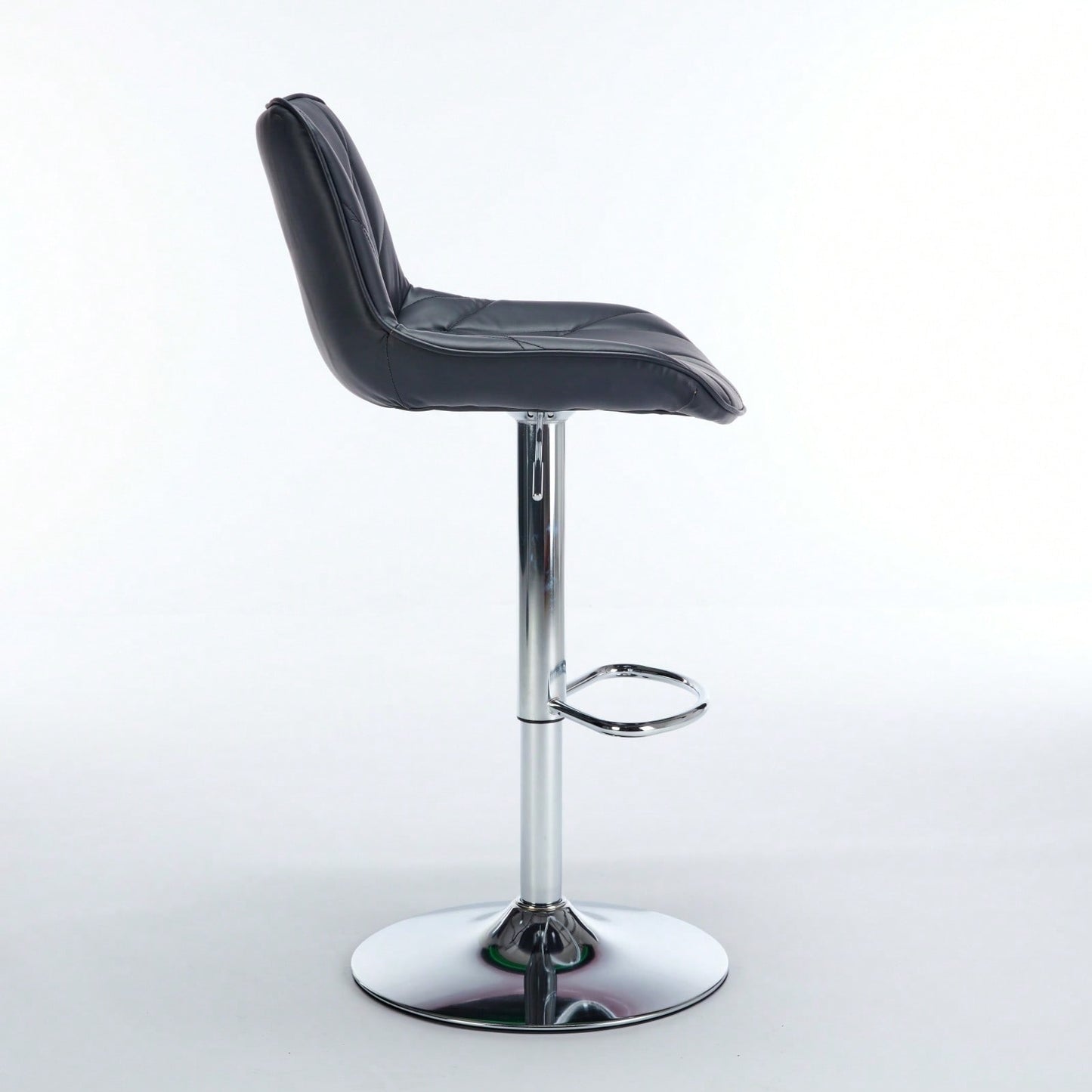 Adjustable Swivel Bar Stools Set of 2 with Back Support Ergonomic Design for Kitchen Island Pub 25-33 Inch Seat Height