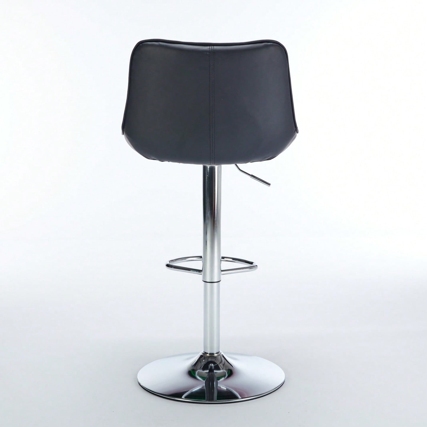Adjustable Swivel Bar Stools Set of 2 with Back Support Ergonomic Design for Kitchen Island Pub 25-33 Inch Seat Height