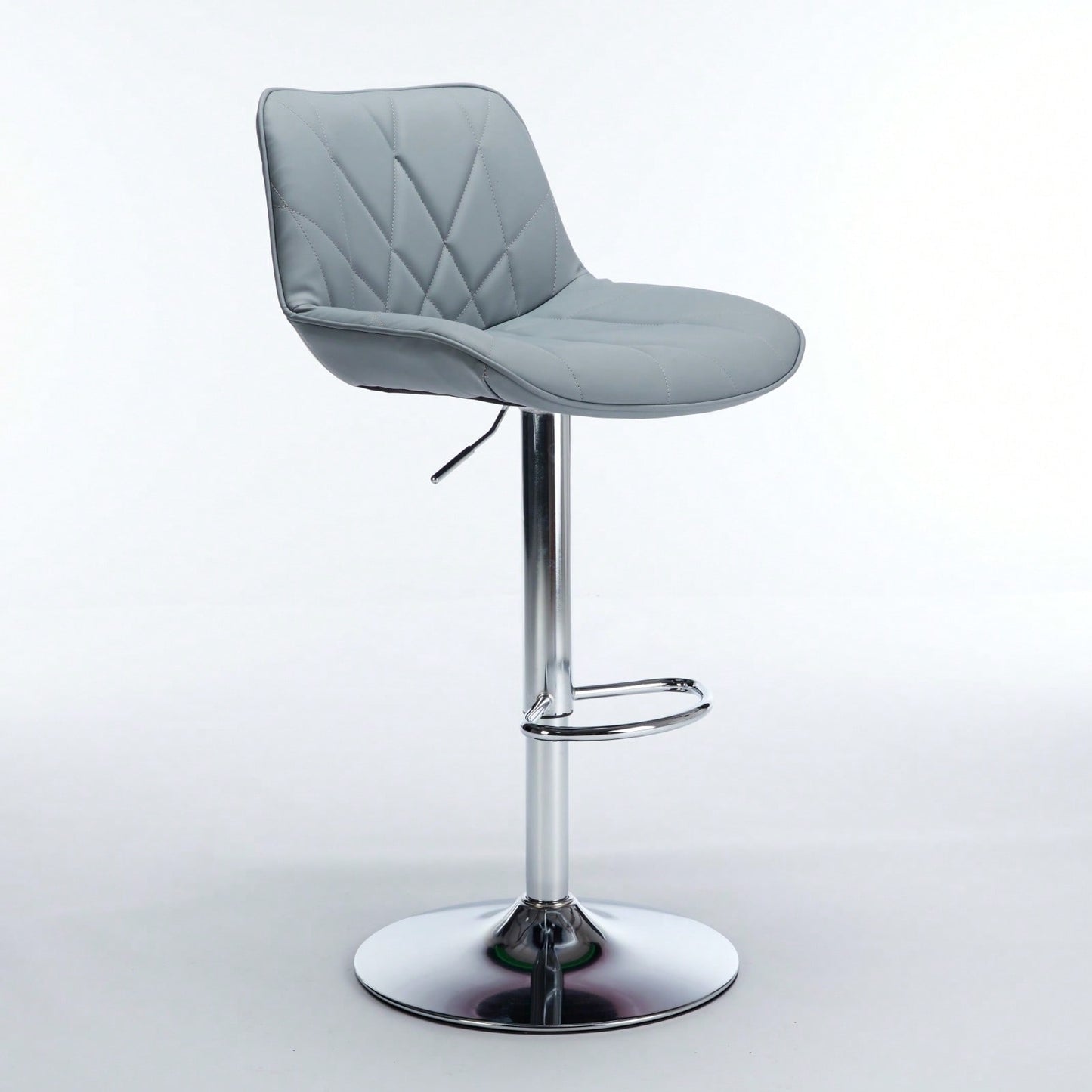 Adjustable Swivel Bar Stools Set of 2 with Back Support Ergonomic Design for Kitchen Island Pub 25-33 Inch Seat Height