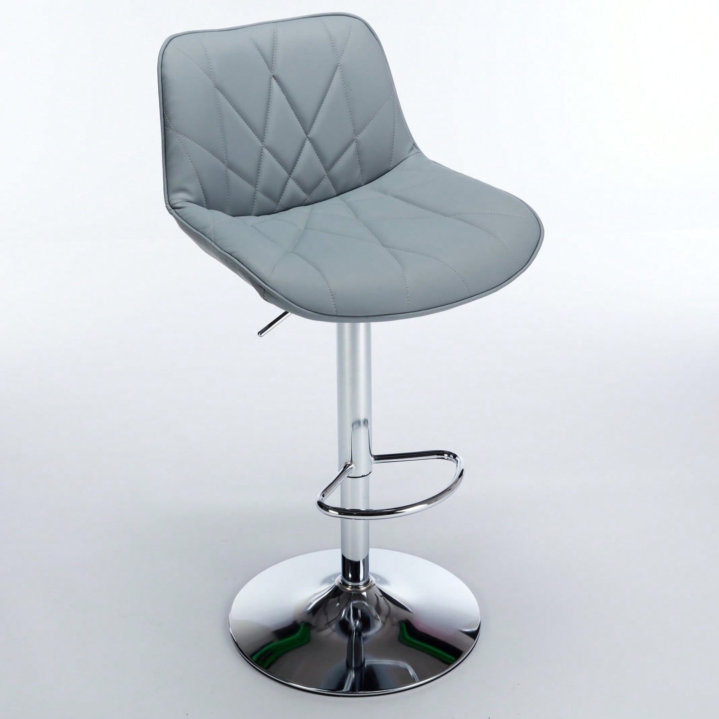 Adjustable Swivel Bar Stools Set of 2 with Back Support Ergonomic Design for Kitchen Island Pub 25-33 Inch Seat Height
