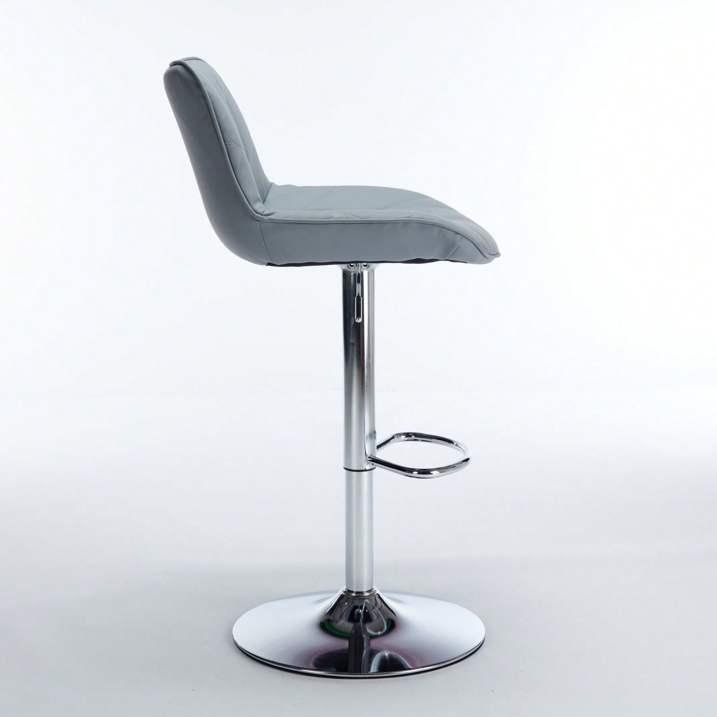 Adjustable Swivel Bar Stools Set of 2 with Back Support Ergonomic Design for Kitchen Island Pub 25-33 Inch Seat Height