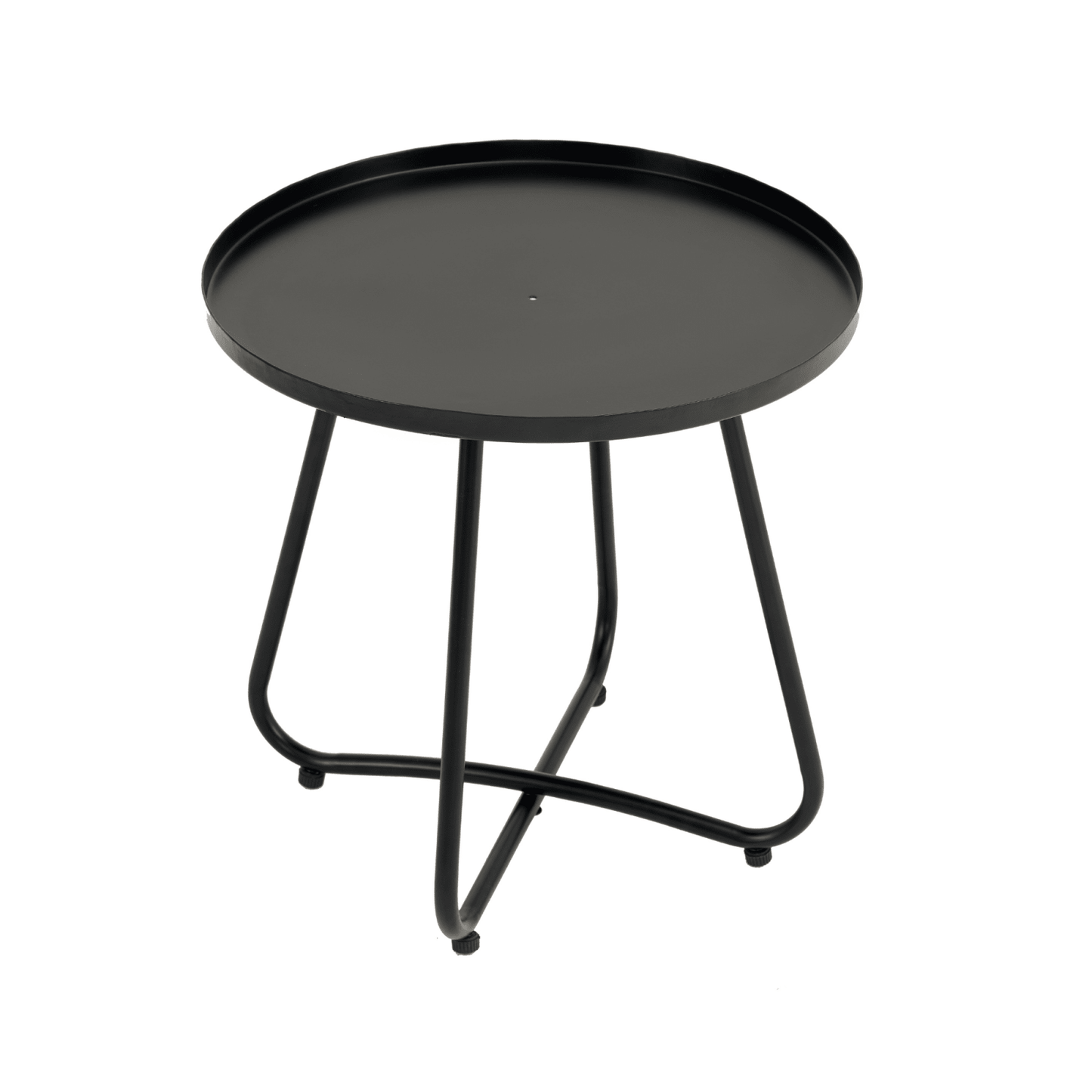 3 Piece Patio Furniture Set, Small Outdoor Wicker Rattan Chairs With Round Table For Balcony, Porch, Garden, Backyard, Lawn