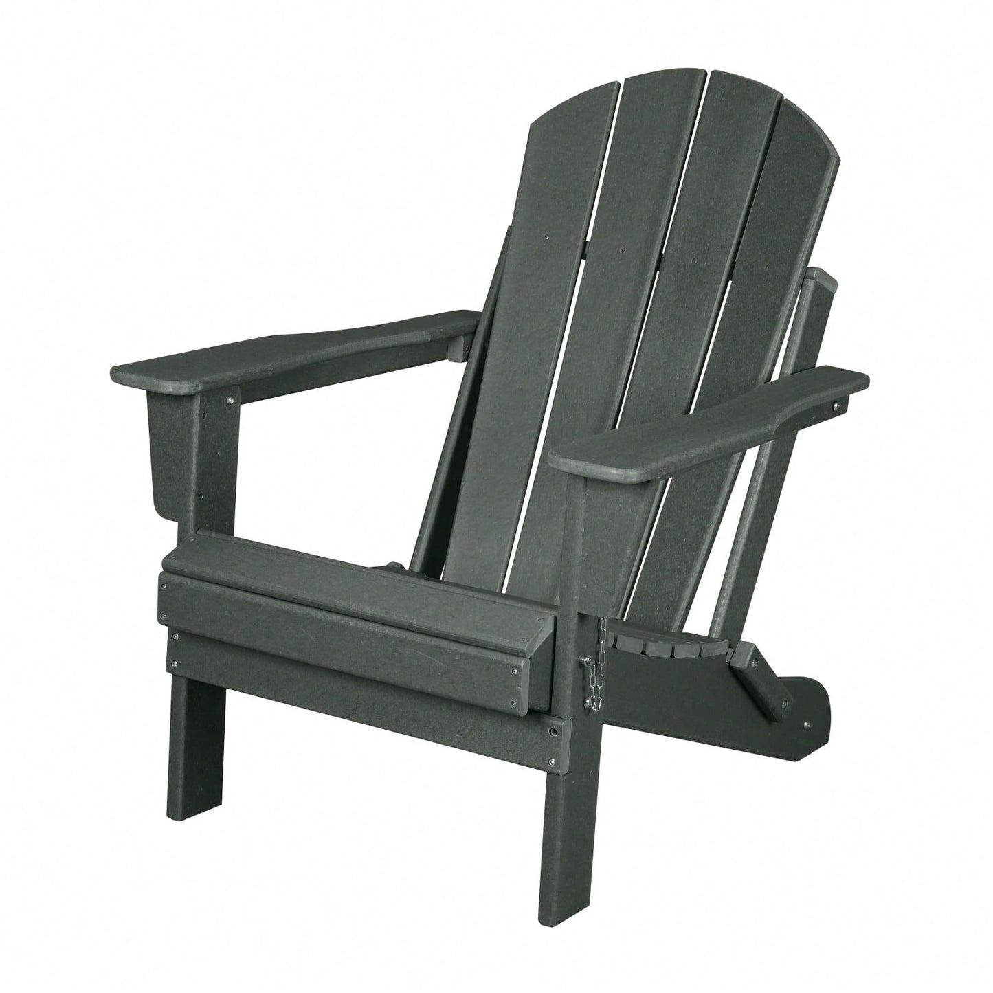 Folding Adirondack Chair, Stackable Arm Rest Ergonomic HDPE All-Weather Adirondack Chair