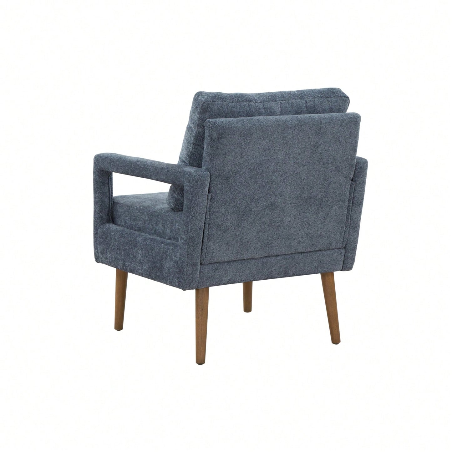Mid-Century Armchair , Accent Chair With Chenille Armrest & Soft Cushion For Living Room, Bedroom, Home Office, Study