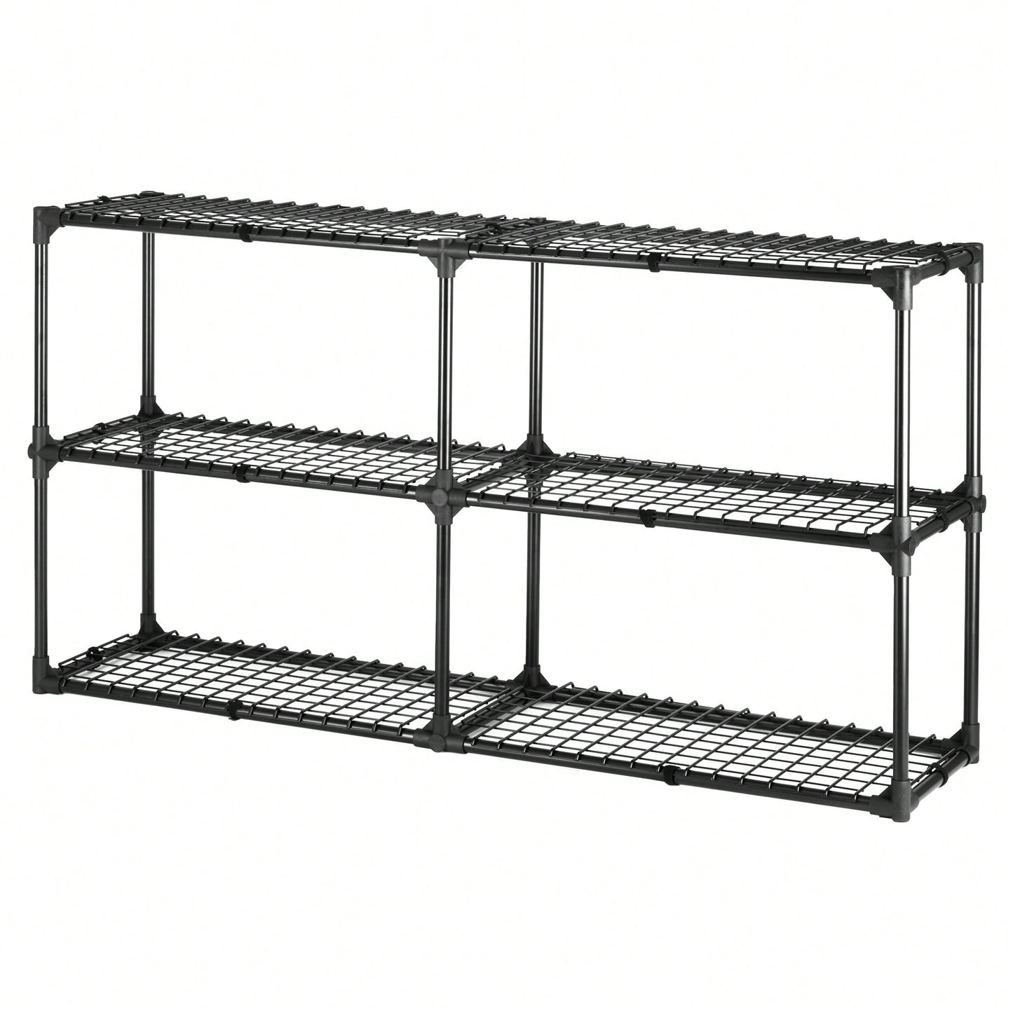 3-SHELF WIRE RACK WITH COVER 2(PACK)