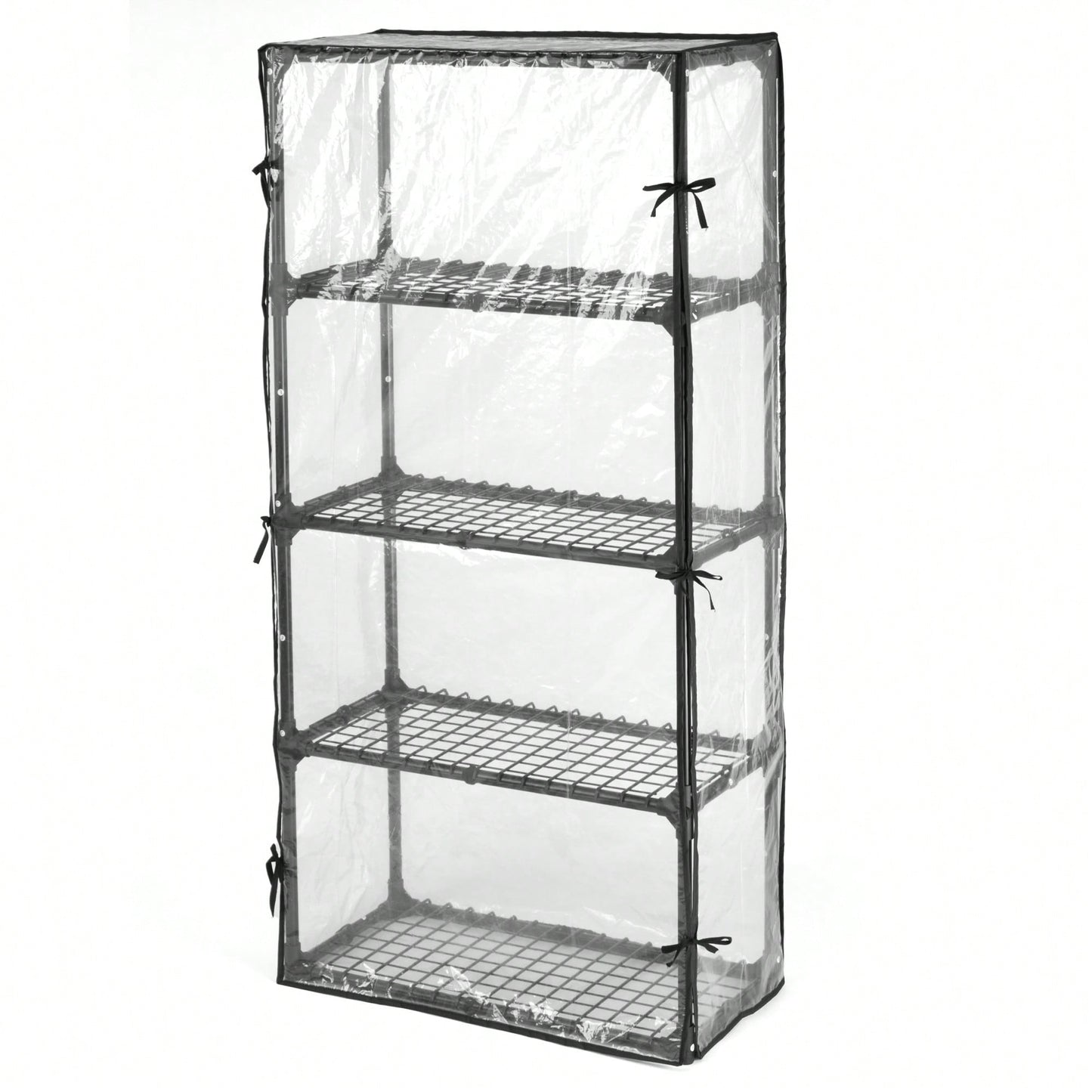 5-Shelf Wire Rack With Cover (1 Pack)