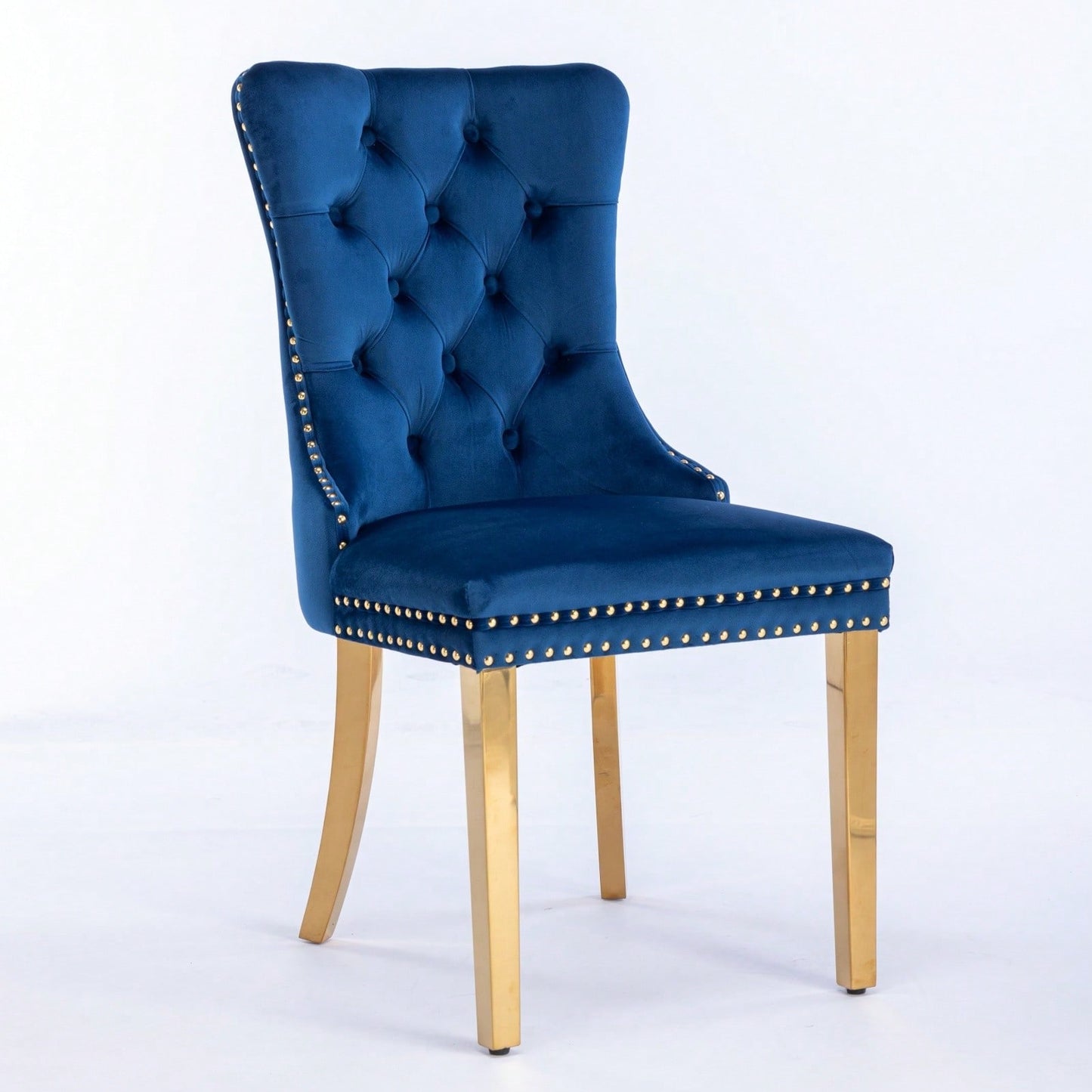 Set Of 2, Modern Tufted Solid Wood Contemporary Velvet Upholstered Dining Chair