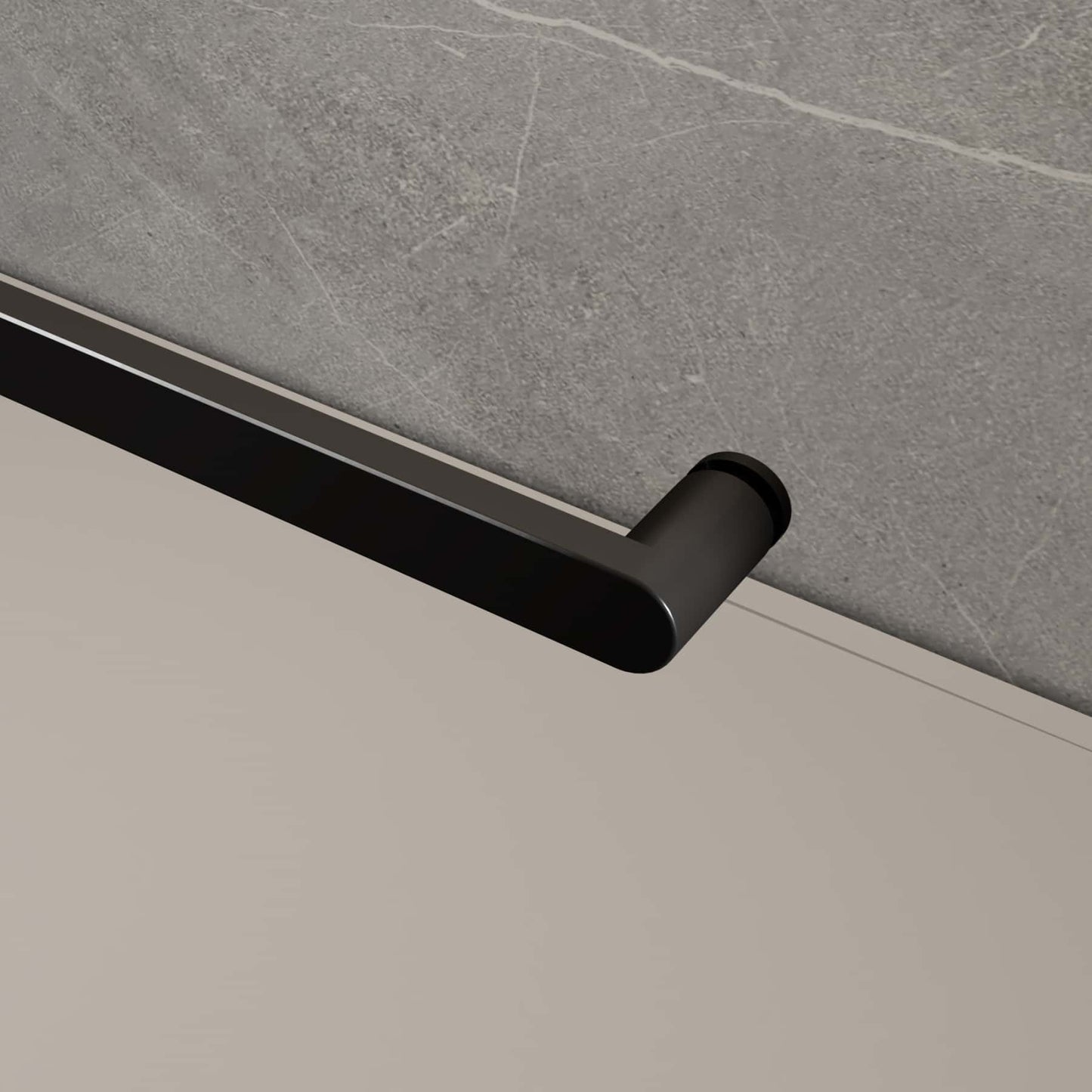 Bath Safety 20" Grab Bar In Matte Black