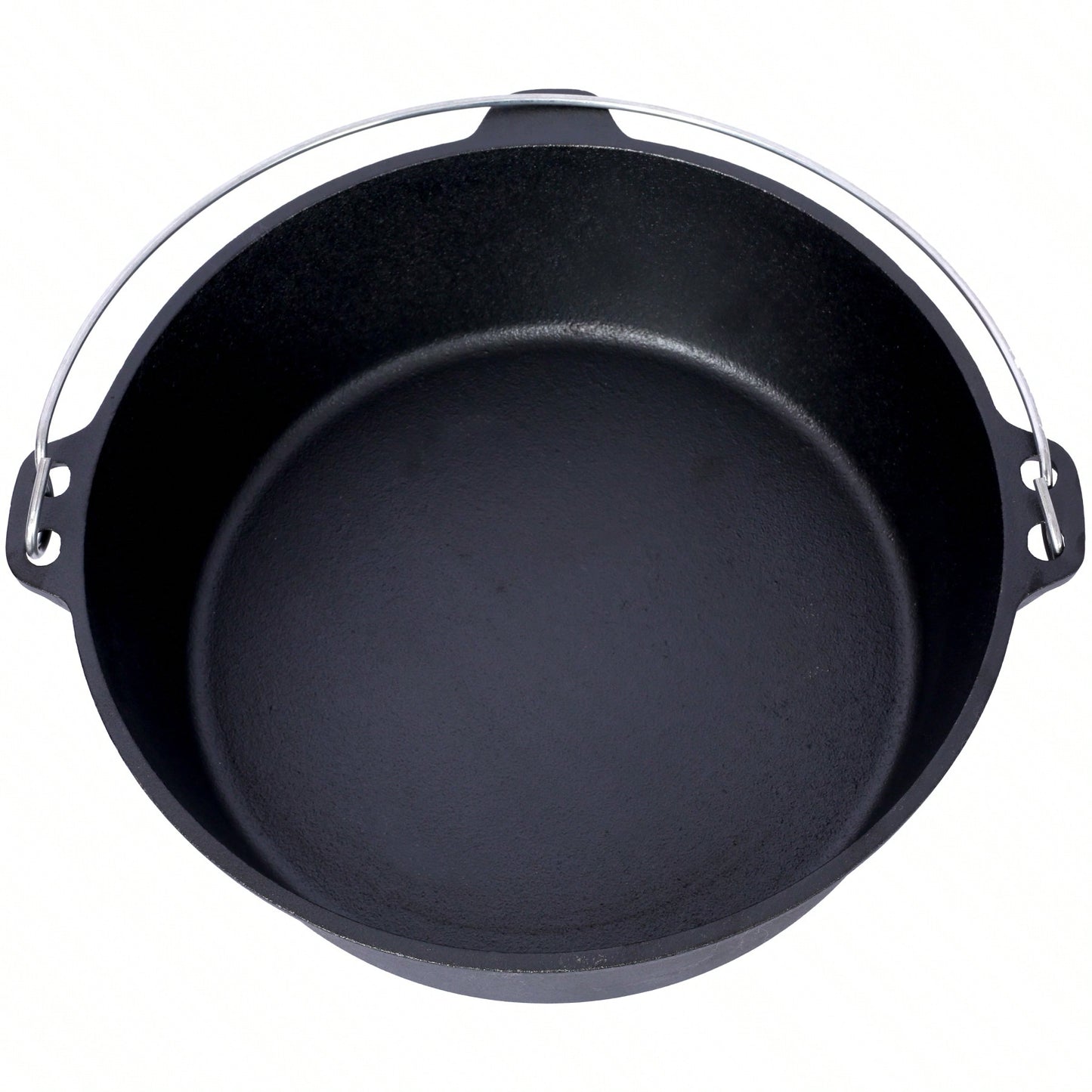 4.5 Quart Pre-Seasoned Cast Iron Dutch Oven with Skillet Lid for Outdoor Cooking and BBQ