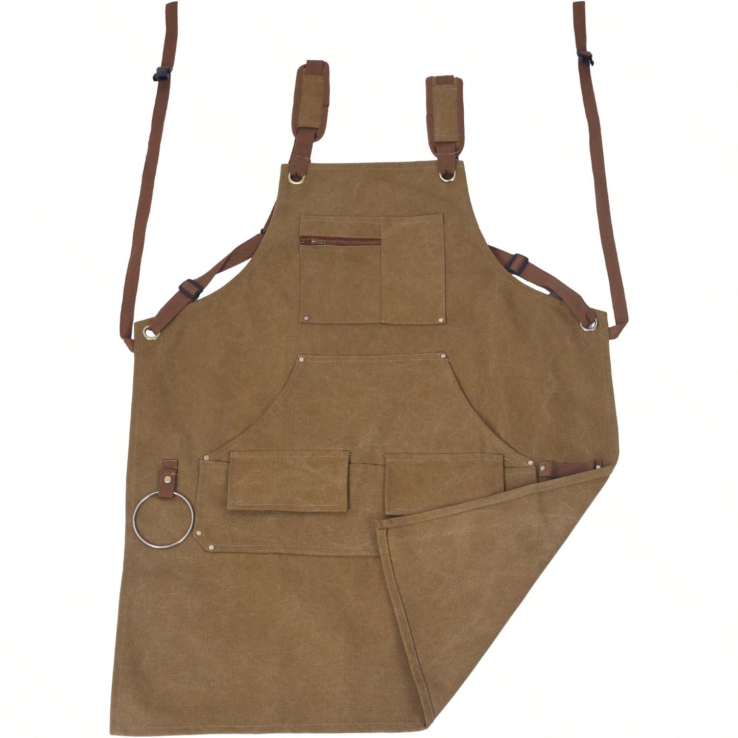 Heavy Duty 16 Oz Canvas Tool Apron for Carpenters Adjustable Unisex Durable Double Stitched Workwear