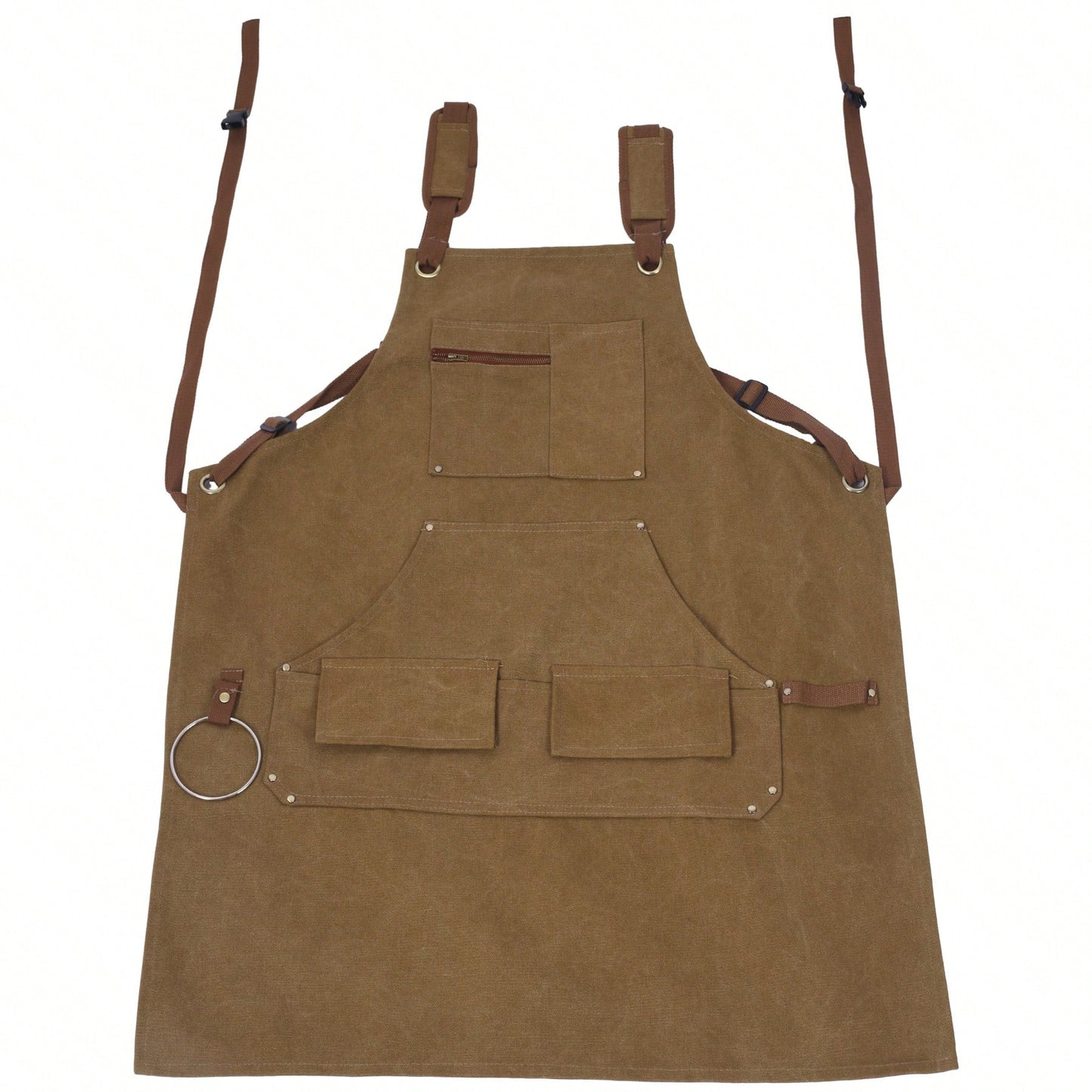 Heavy Duty 16 Oz Canvas Tool Apron for Carpenters Adjustable Unisex Durable Double Stitched Workwear
