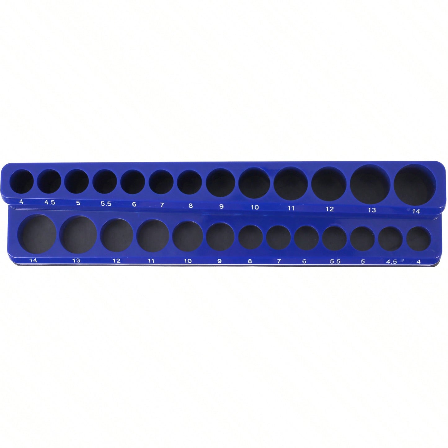 3 Piece Metric Magnetic Socket Organizers, Magnetic Socket Holder, Black Tool Box Organizer