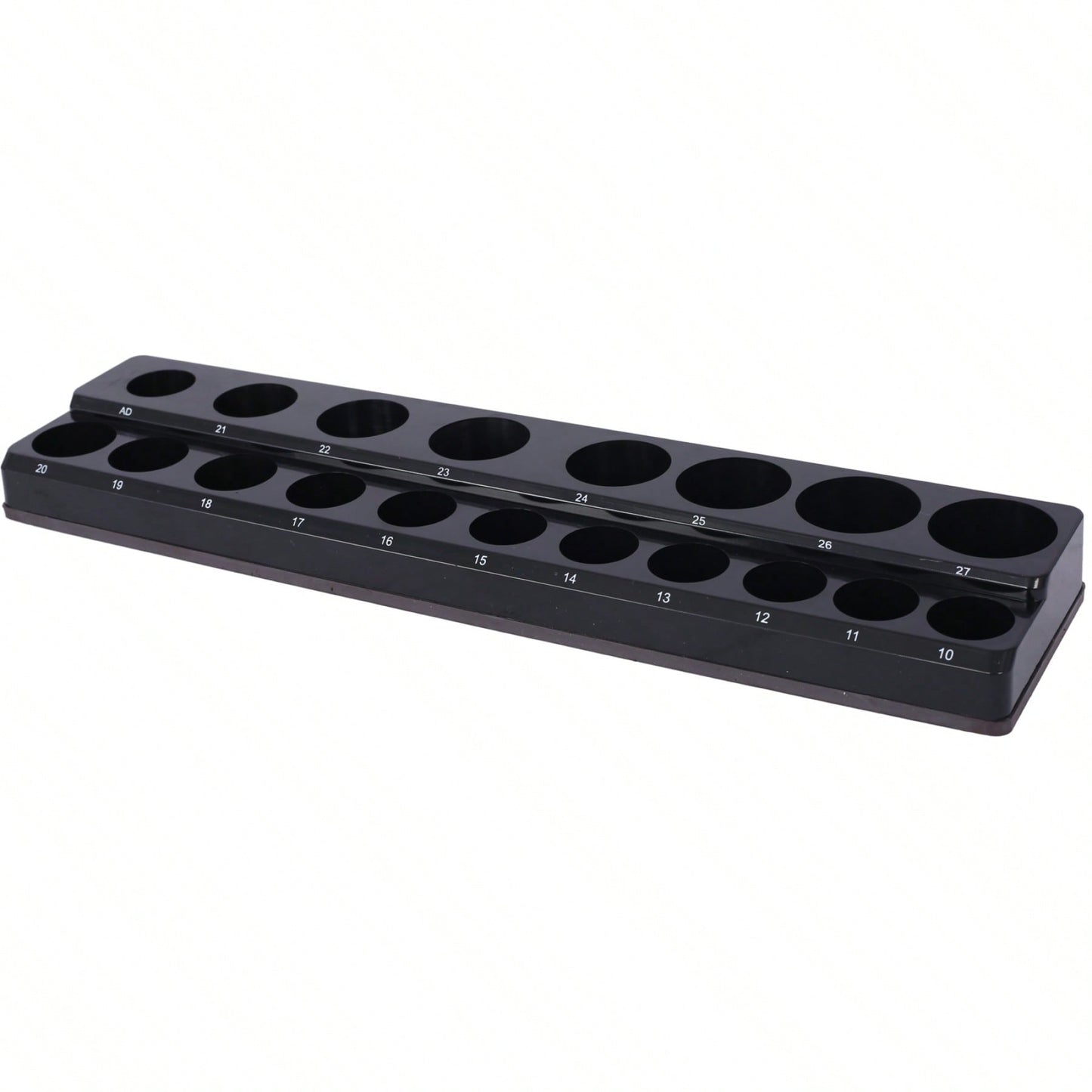 3 Piece Metric Magnetic Socket Organizers, Magnetic Socket Holder, Black Tool Box Organizer