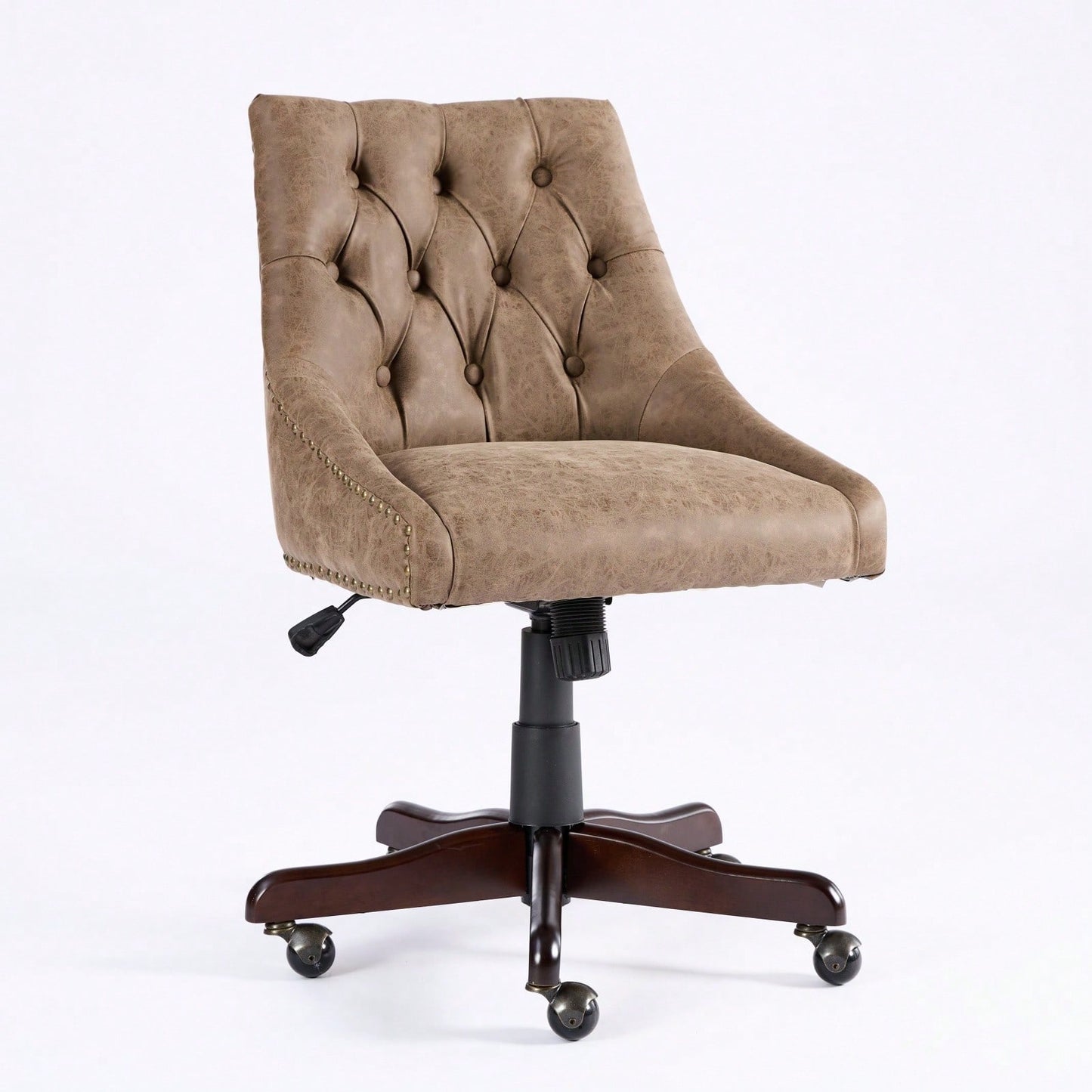 Medieval Retro Style Sheepskin Pattern Fabric Home Office Chair