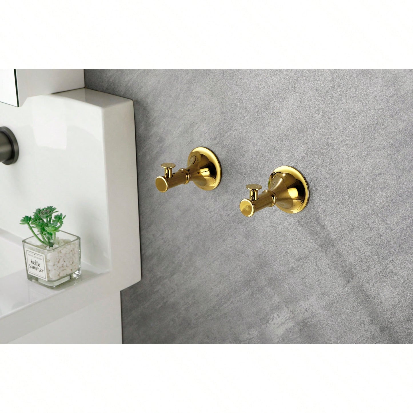 6-Piece Wall Mounted Bathroom Hardware Set with Corrosion-Resistant Finish for Towel Bars and Organization
