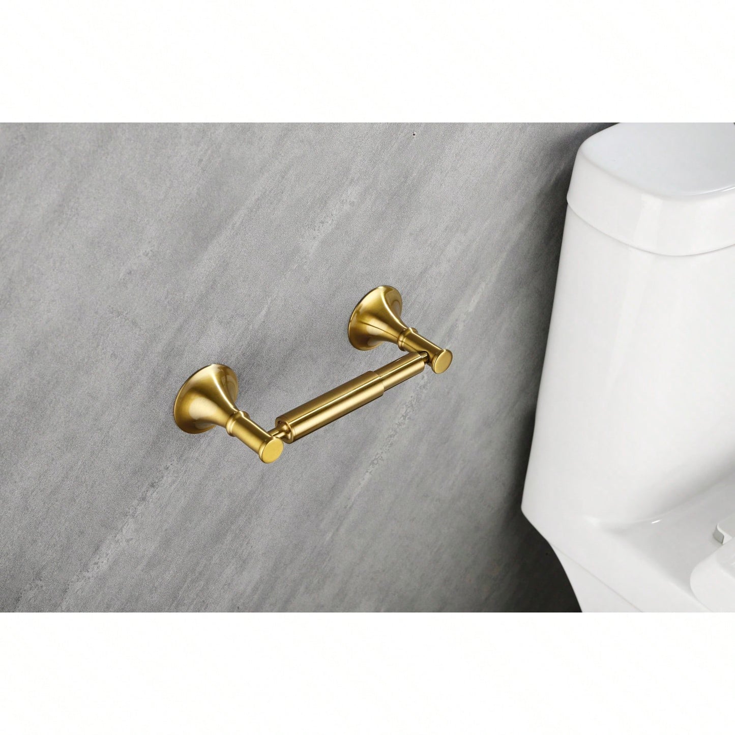 6-Piece Wall Mounted Bathroom Hardware Set with Corrosion-Resistant Finish for Towel Bars and Organization