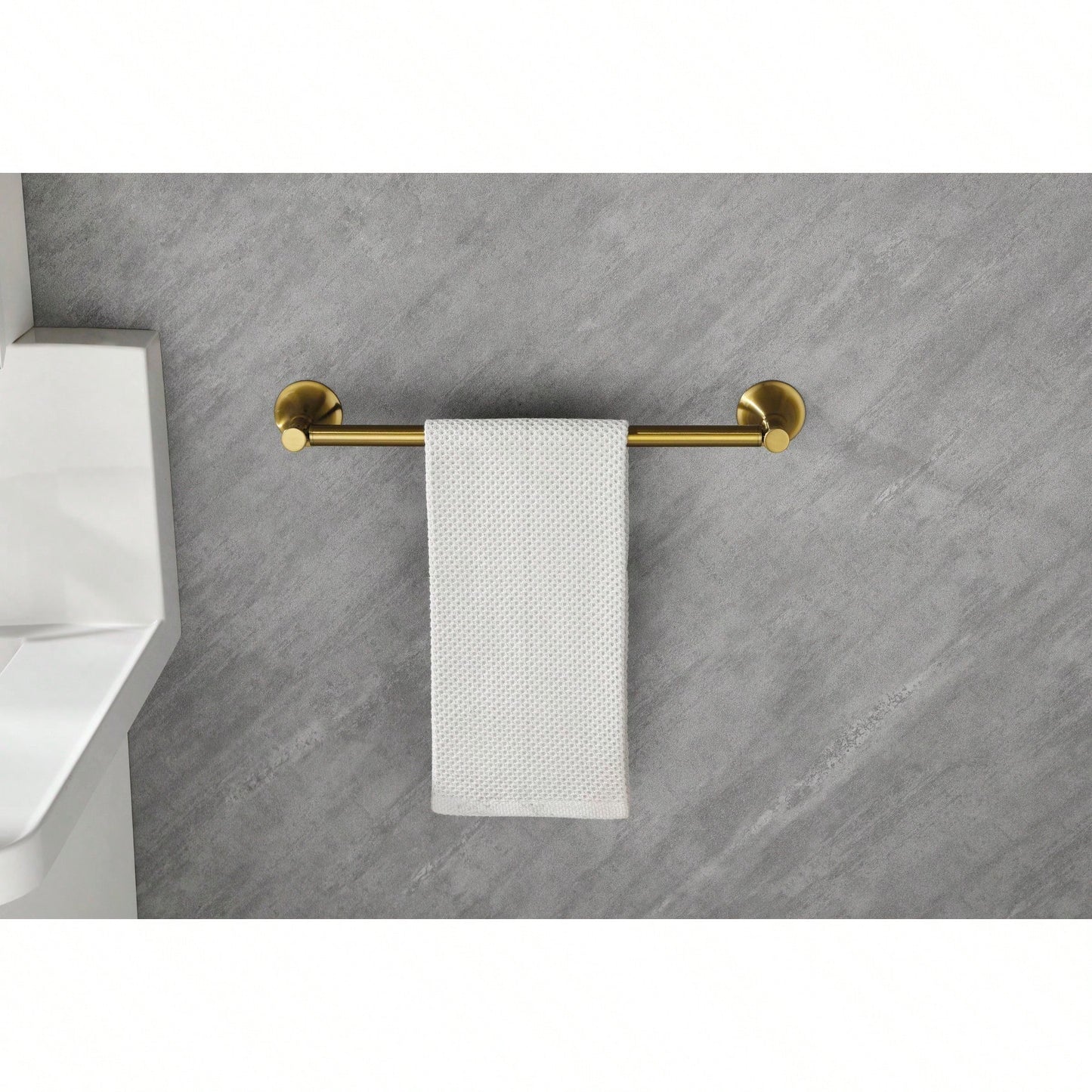 6-Piece Wall Mounted Bathroom Hardware Set with Corrosion-Resistant Finish for Towel Bars and Organization