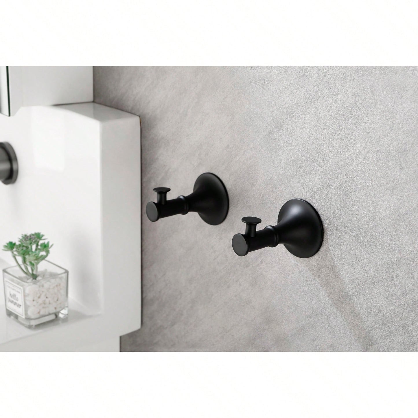 6-Piece Wall Mounted Bathroom Hardware Set with Corrosion-Resistant Finish for Towel Bars and Organization