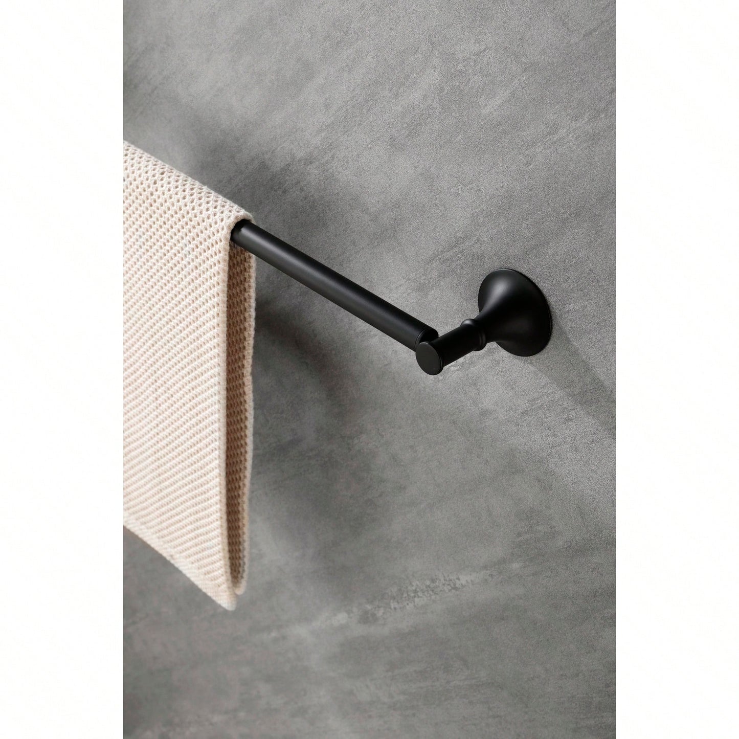 6-Piece Wall Mounted Bathroom Hardware Set with Corrosion-Resistant Finish for Towel Bars and Organization