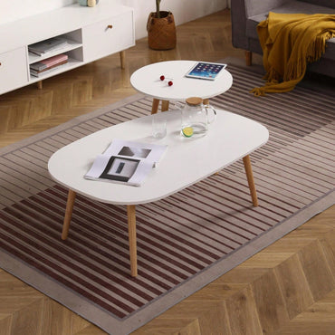 Arc-Shaped Coffee Table
